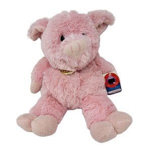 Pig Plush Stuffed Animal 15" Pink Soft Dan Dee
